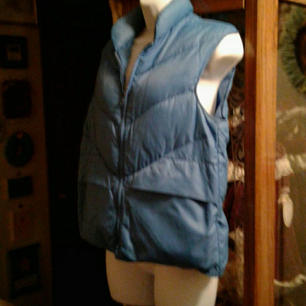 Vintage 90's, Blue,Goose Down Filled Puffer Vest💙